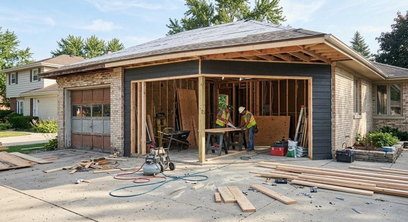 Attached Garage Renovation in Conroe, TX